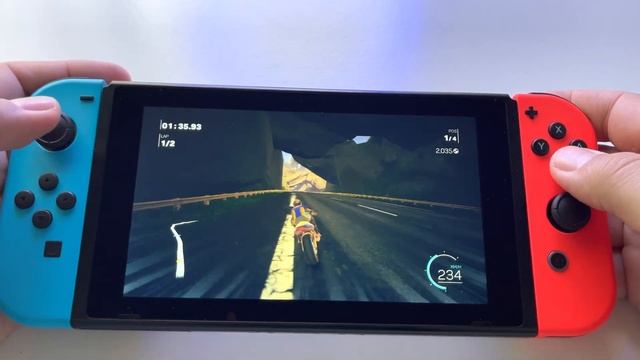 Moto Racer 4 | Nintendo Switch V2 handheld gameplay