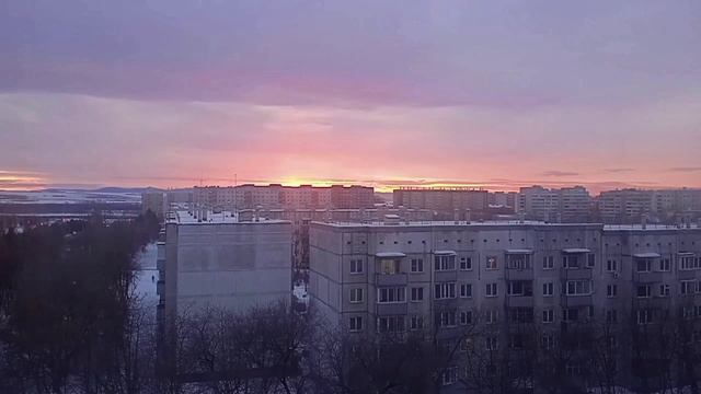 13.01.2025 г.Сосновоборск.Вид из окна.