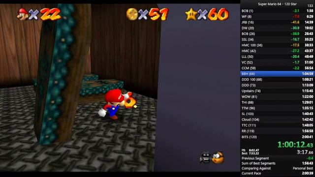 Mario 64 120 Star 2:00:06