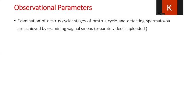 Fertility and Embryonic Development Study (Segment I)