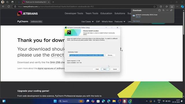 PyCharm Installation Windows 11 Python Programming (2025)