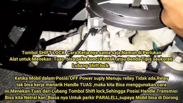 CARA KERJA SYSTEM RELLAY PADA TUAS TRANSMISI MATIC HONDA JAZZ VTEC GD3 Tahun 2006 #TOMBOL SHIFT LOC