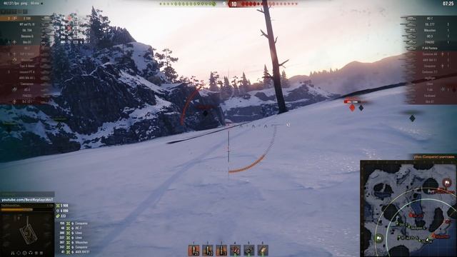 Мир танков. WOT. Бой на E 100. Взял 9 фрагов и 10К урона