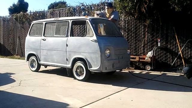 Subaru van Rub down