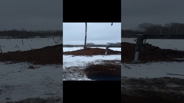 А вот и вода 💦💦💦 Бурение колодцев машиной в Волоколамском районе