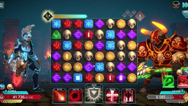 Puzzle Quest 3 - Dok vs Mino