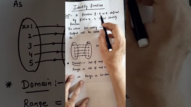 Identity function||Domain and Range of identity function.(part-11)