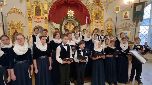 Колядка "Вечер тебе добрый"! Я пою с Детско-юношеским хором "София"!