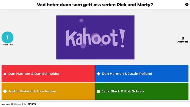 Live Kahoot(Swedish) med Kappa Bar 2020-05-01