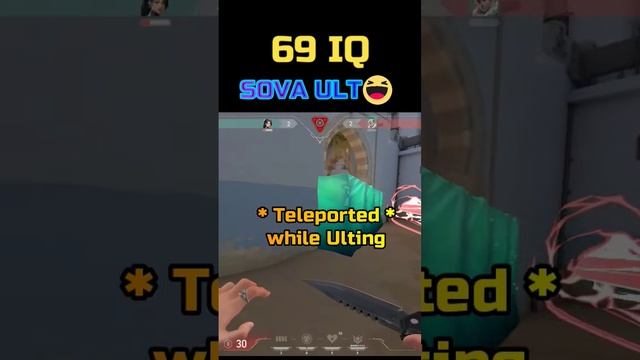 69 IQ SOVA ULT in Valorant 藍 #shorts