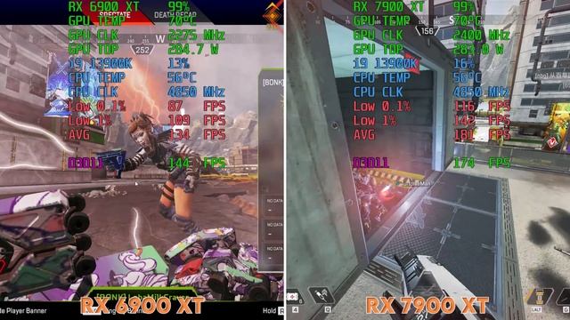 RX 7900 XT vs RX 6900 XT - Side by Side Gameplay