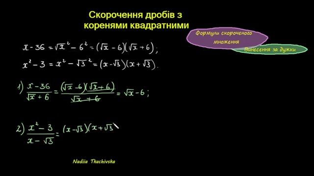 Репетитор з математики Корінь квадратний. Скорочення дробів #нмт #корені #дроби #скороченнядробів