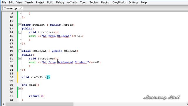 C++  Virtual Function  | Inherited Attributes, Hierarchical Nature | Cpp Video Tutorial