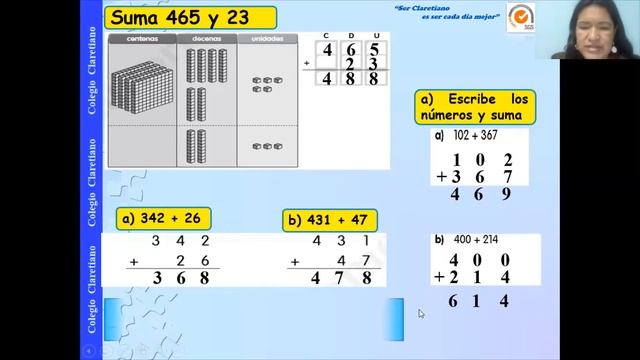 Adición sin reagrupar 2° grado