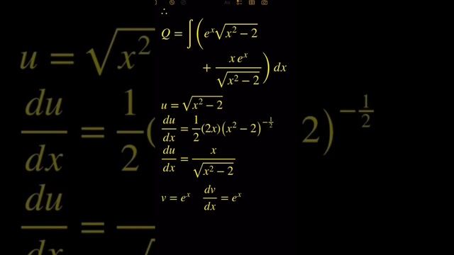 ∫eˣ(x² + x - 2)/√(x² - 2) dx = ?