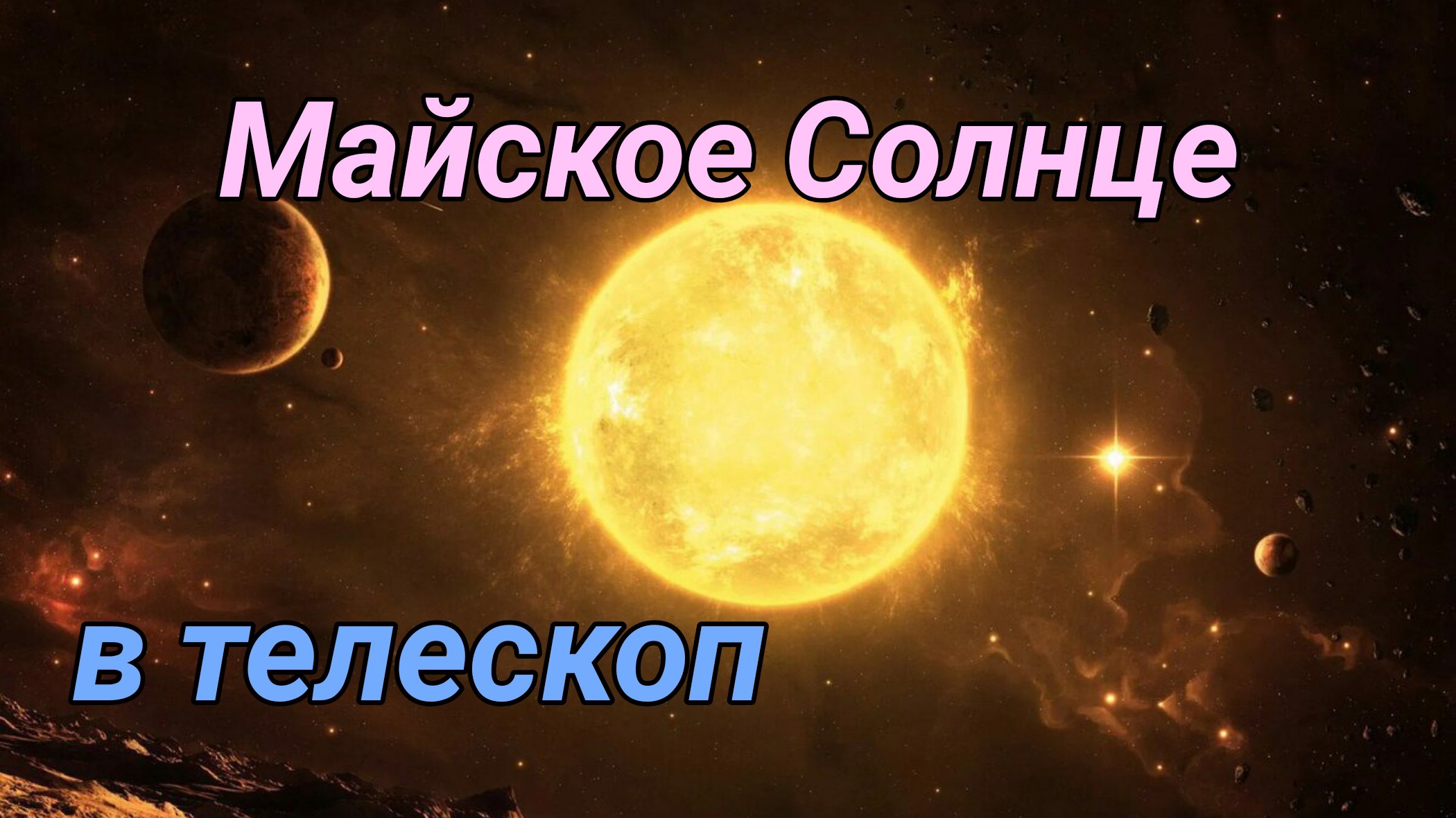 #17 Майское Солнце. Смотрим в телескоп.