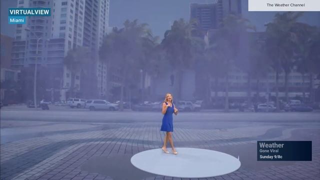 The Weather Channel Virtual View debut segment