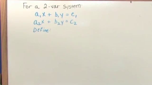 Lesson 10 - Cramer's Rule (Matrix Algebra Tutor)