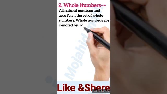 Whole numbers//(पूर्ण संख्याएं)with example