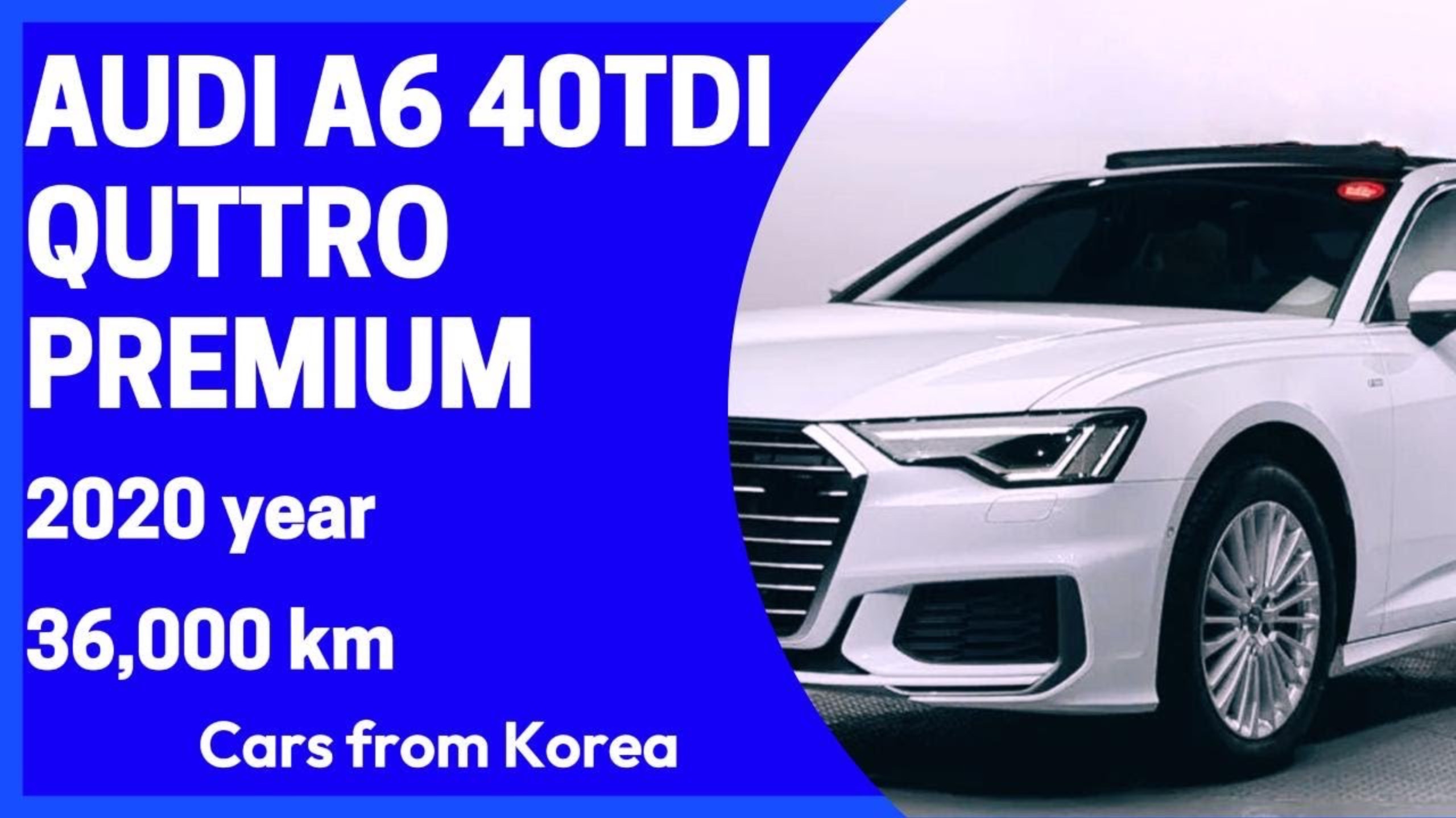 AUDI A6 40TDI QUATTRO PREMIUM. Детали в описании! Осмотр в Ю.Корее!