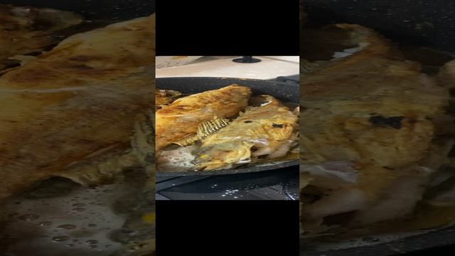 Жареная рыба окунь