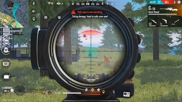 OverPower 2 AWM Gameplay with Amitbhai - Garena Free Fire