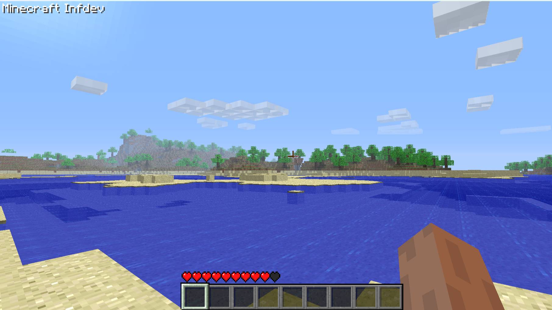 Выживание в Майнкрафте / Minecraft на версии Альфа inf-20100618.