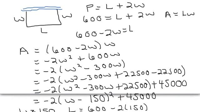 Area and Perimeter Max Min problems