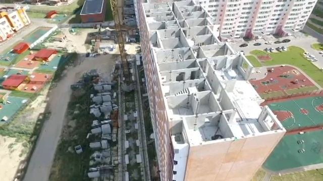 ЖК Домодедово парк, летаем со стороны 108