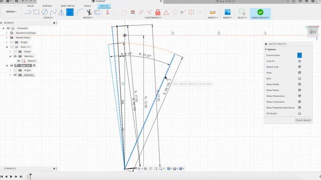 Fusion 360, Parameterized Meshing Gear Wheels, Involute, Profile Shift
