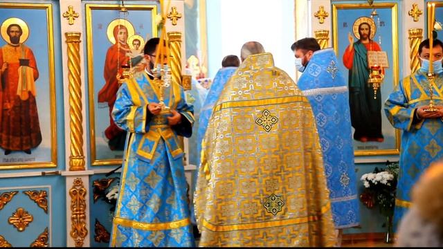 22.11.2020 митр. Вениамин в г. Мозырь, литургия