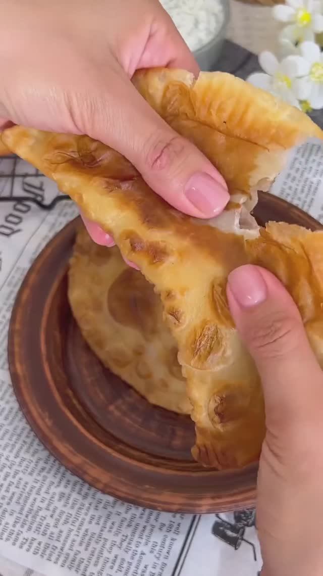 🌮 Домашние хрустящие чебуреки