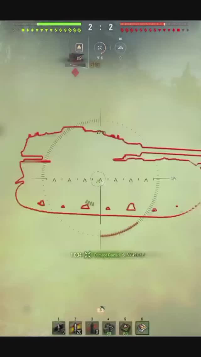 Мир танков. TVP 50/51 с 1 ХП здоровья. World Of Tanks