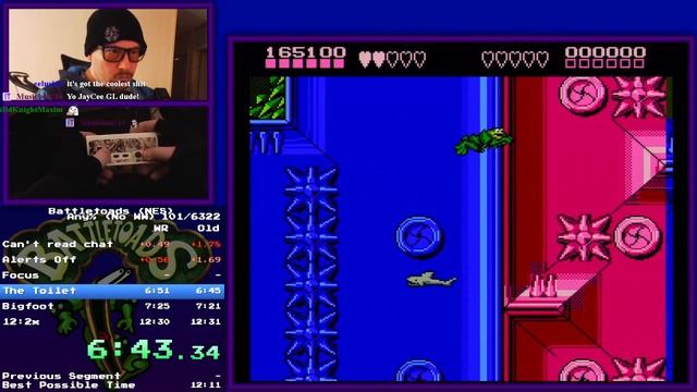 Battletoads Any% (No Credits Warp) Speedrun in 12m 29s 250ms WR (на 15.12.2023 год)