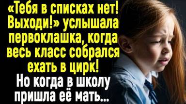 Девочку высадили из автобуса, когда дети классом поехали в цирк. Но когда в школу пришла ее мать...