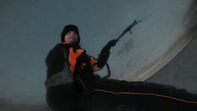 Кайт на снегу в полях с team Volgatime64 открытие snow сезона