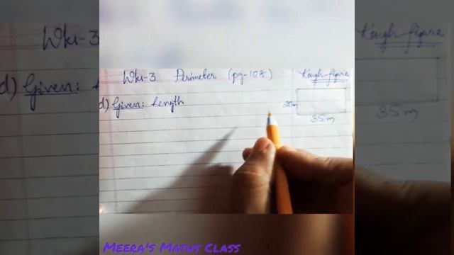 Perimeter Word Problems (no.1 d)