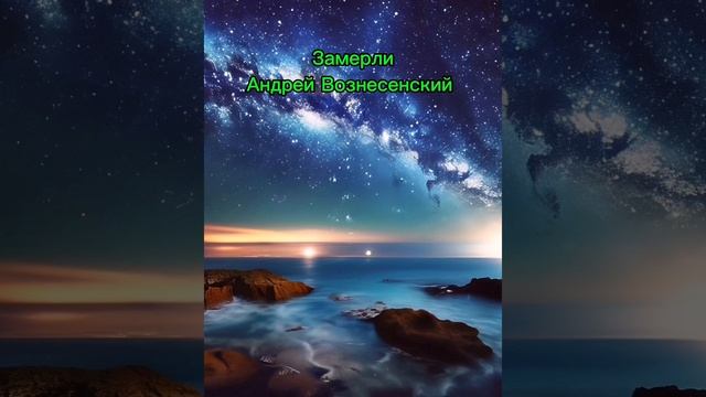 Замерли, Андрей Вознесенский