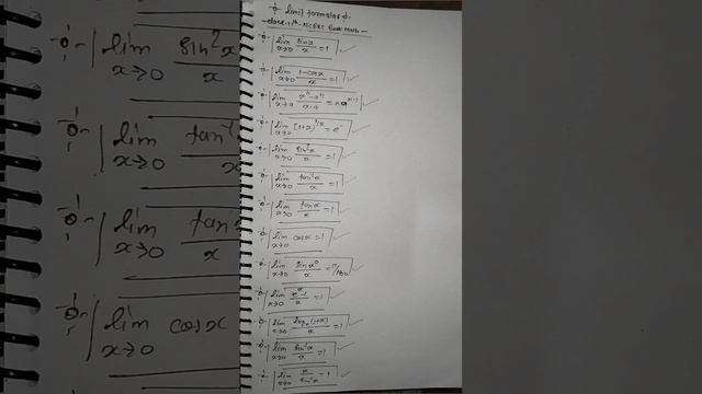 class 11th  math limits formulas