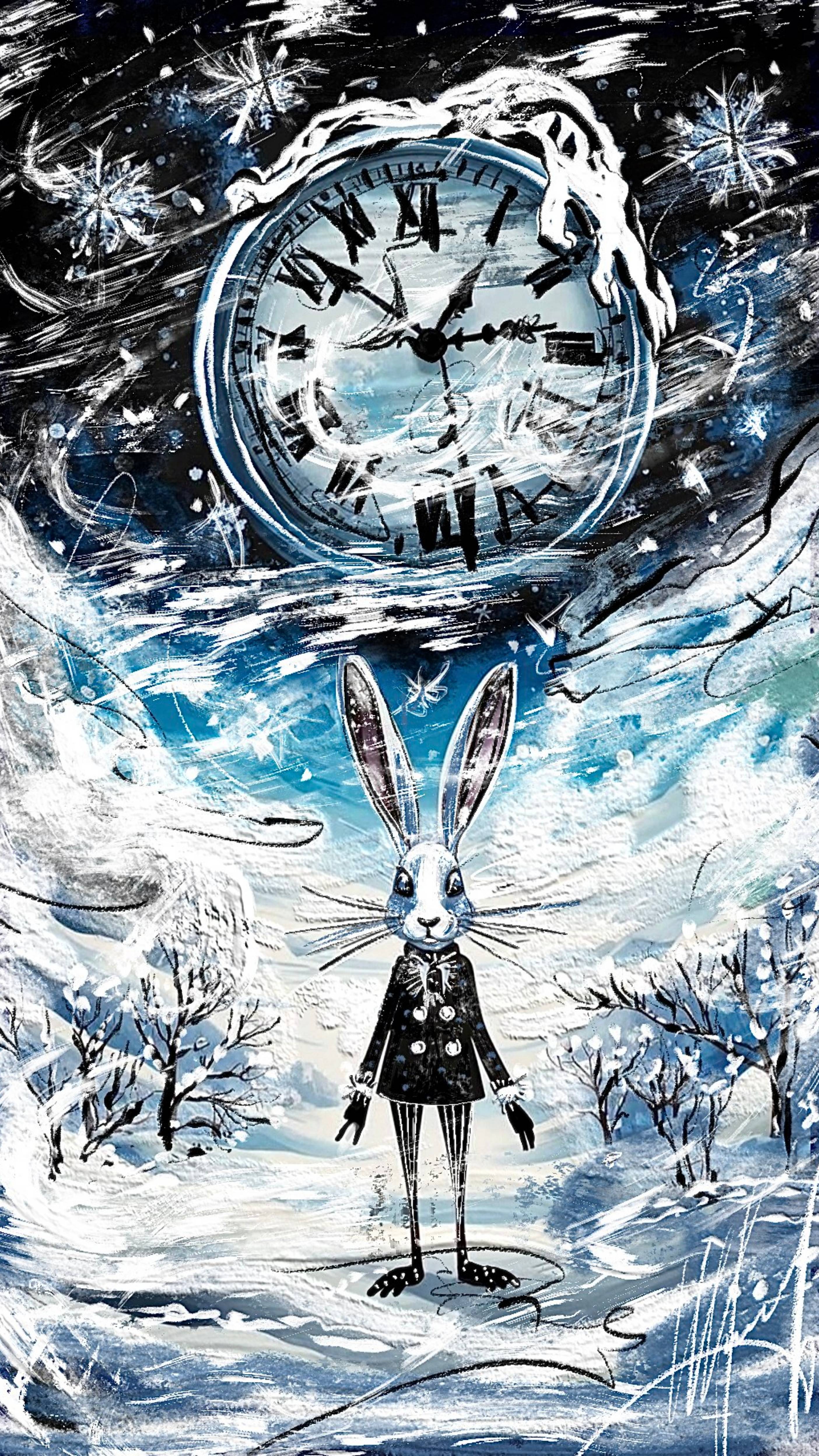 ❄Зимняя открытка 🎨 Создавать живописно-графические эмоции по воображению🤘