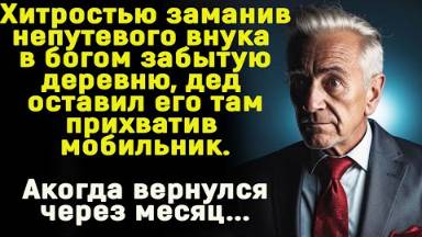 Хитрый дед бросил непутевого внука в богом забытой деревне. А когда вернулся через месяц...