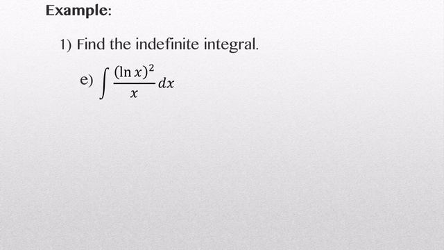 5.2 Natural Logs & Integrals