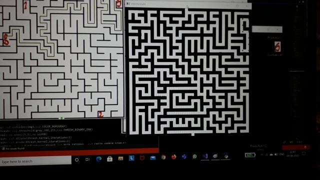 Maze Solving -Rapid Rescuer (IP Task Modification)-Eyrc 2019 Test case -1