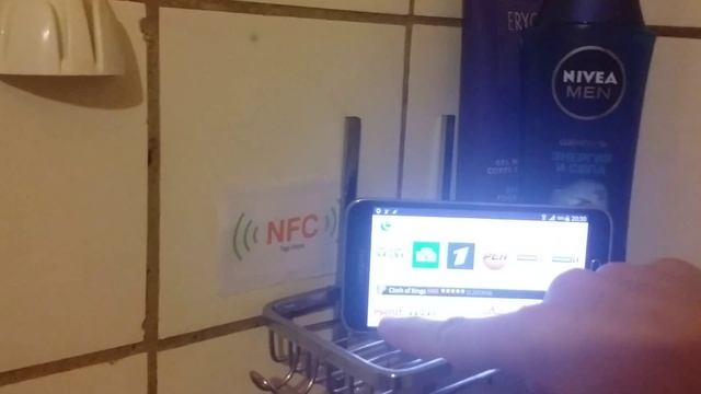 NFC tag shower TV tutorial