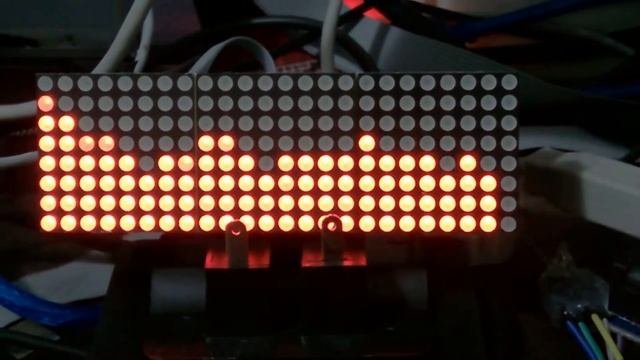 Spectrum Analyser with Arduino UNO and three MAX7219 led matrices modules