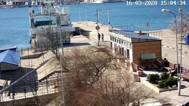 площадь Захарова, пирс.16 марта 2020 года