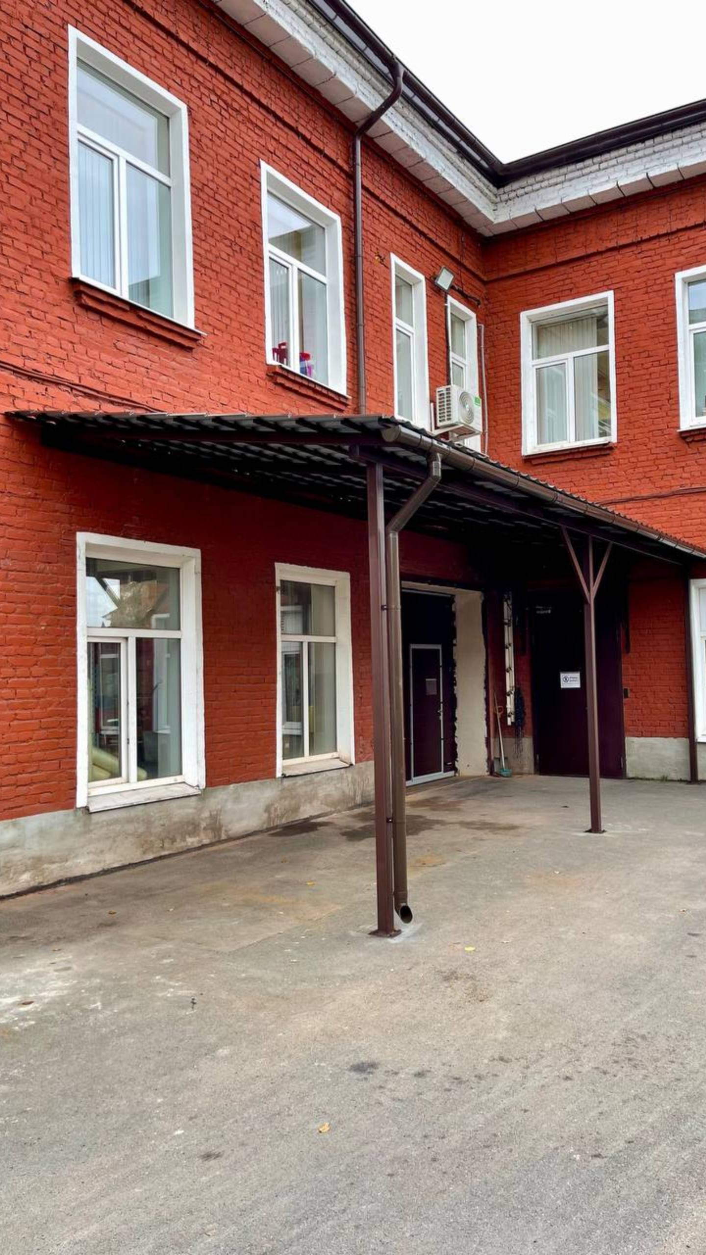 Односкатный навес из металлочерепицы, Арт. 512