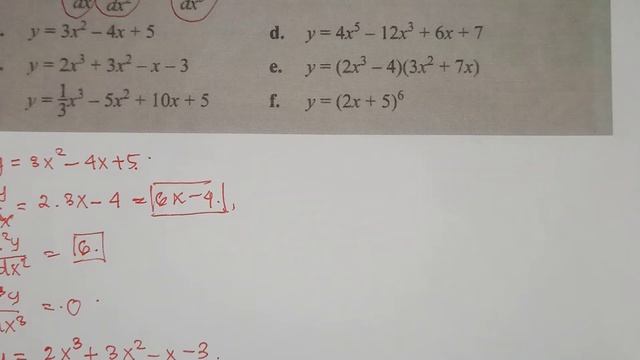 Tutorial TURUNAN Menentukan dy/dx,d²y/dx²,d³y/dx³ Fungsi Aljabar (Req.via Telegram) - Matematika SM