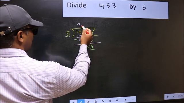 Divide     453        by      5     Most   common  mistake  while   dividing