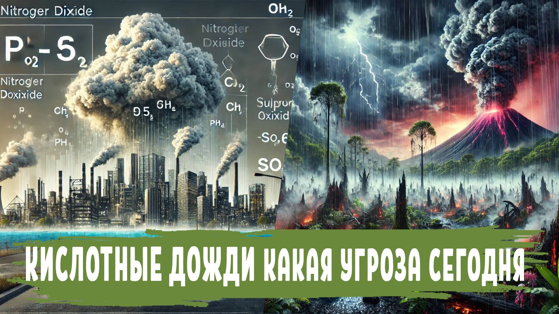 КИСЛОТНЫЕ ДОЖДИ что это такое , почему возникают и состав, влияние на человека и окружающую среду